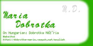 maria dobrotka business card